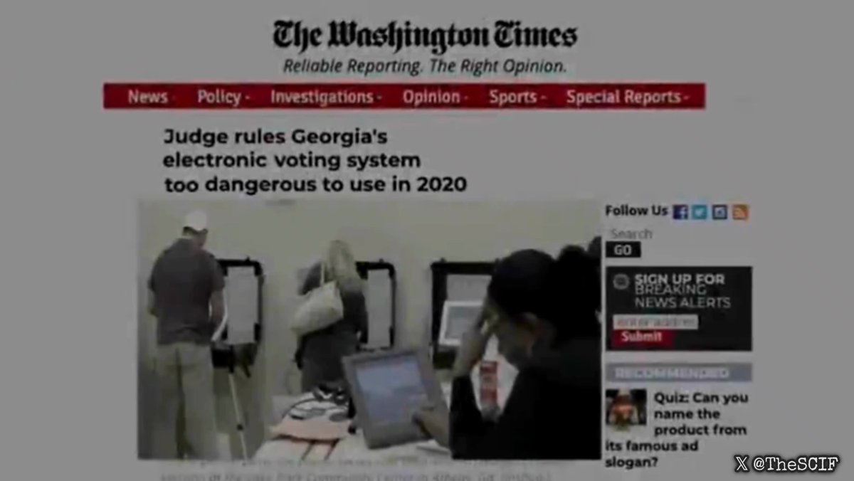 Georgia replaced AccuVote voting machines before the 2020 election because they were "too vulnerable" with Dominion voting machines, which were just as vulnerable, if not worse. The State of Georgia was warned a decade before about these same machines by Garland Favorito of VoterGA before they finally banned them. The new Dominion system prints out a ballot from a touchscreen, but now prints a "QR code" on the ballot, which can't be read by people, and can be manipulated, which also makes an audit essentially impossible.