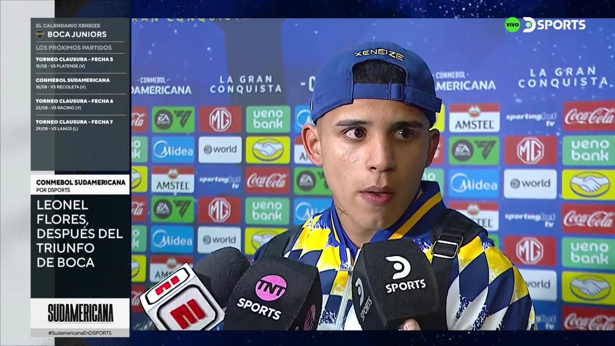 🗣️LEO FLORES: "Es un equipo, no importa quién hace los goles, #Merentiel aporta donde tiene que aportar. EN LA CONCENTRACIÓN, MIGUEL ME HABÍA DICHO QUE HAGAMOS EL FESTEJO DEL APACHE, justo se dio".