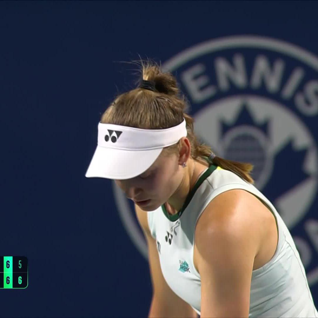 Signed, Sealed, Delivered! 💌 Elena Rybakina forces a deciding set against Osaka. #NBO26