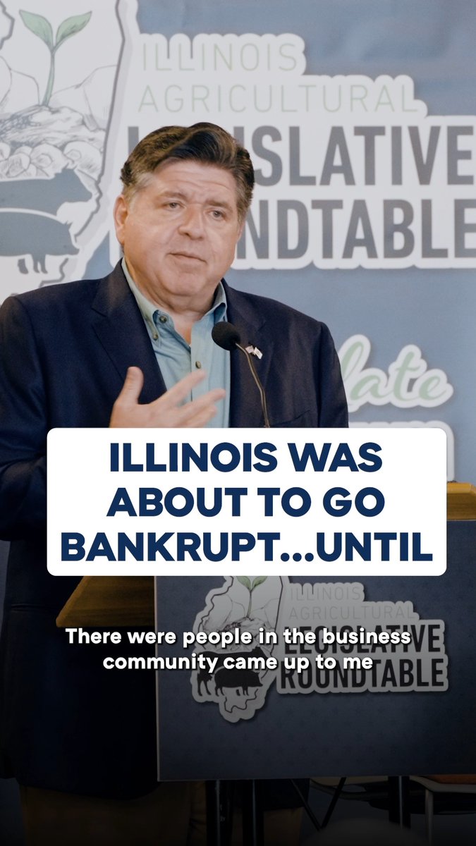 When I first ran for governor, people told me Illinois would have to declare bankruptcy. Since then, we've gotten 10 credit upgrades in a row and turned this state around.