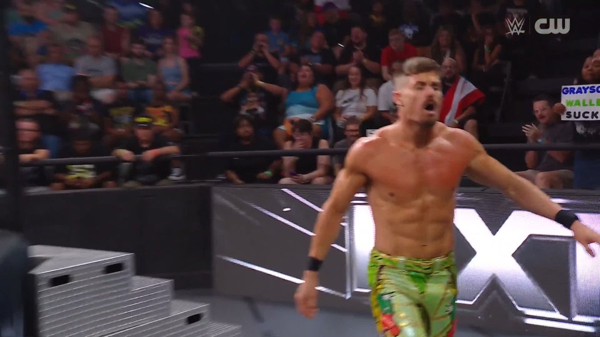 Somebody check on Grayson Waller man he ain’t move since 💀 #WWENXT