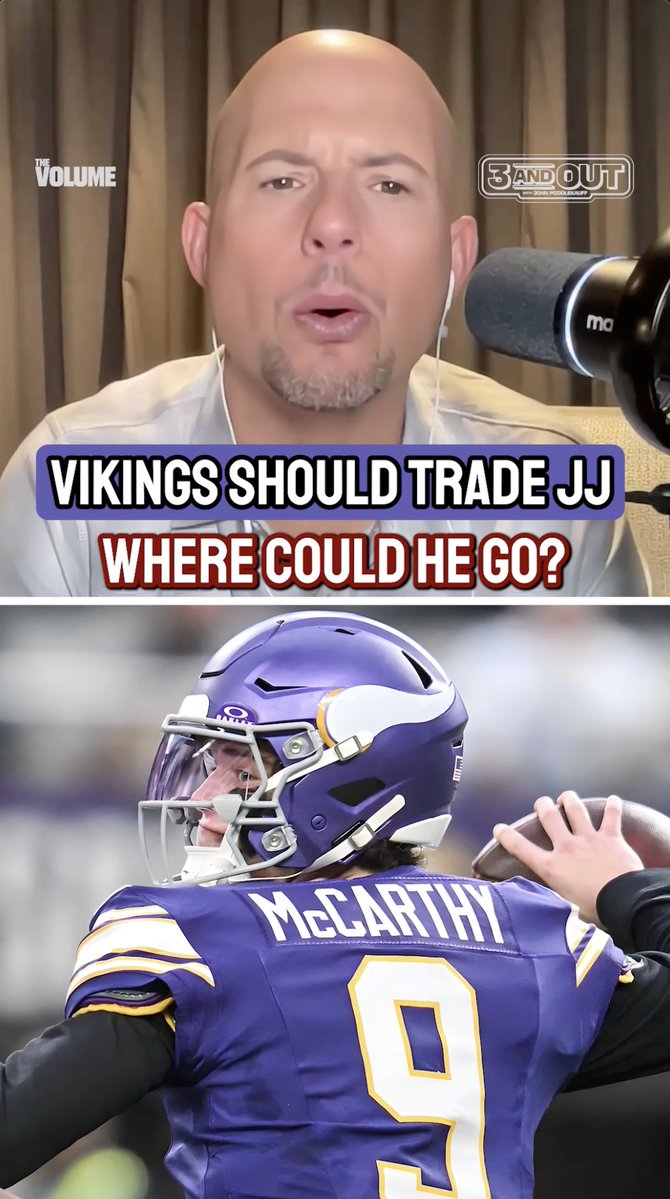 “I think JJ McCarthy is traded over the course of the next three weeks.” John Middlekauff breaks down JJ McCarthy’s top trade destinations after the Minnesota Vikings named Kyler Murray QB1.