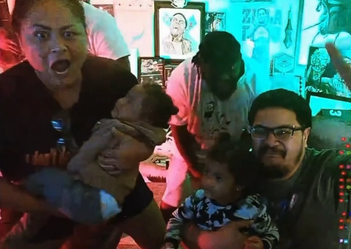 Zilla Fatu’s mom and family react to his WWE debut: What a real moment captured here.