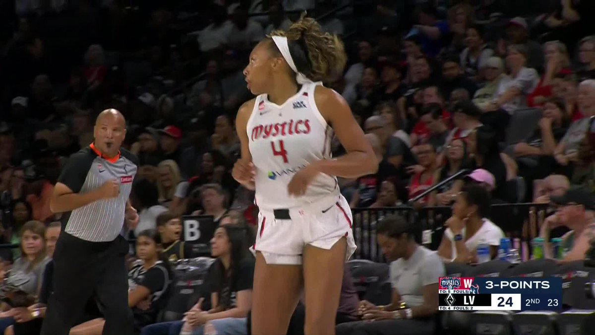 Betnijah Laney-Hamilton is on the board as a member of the Mystics.