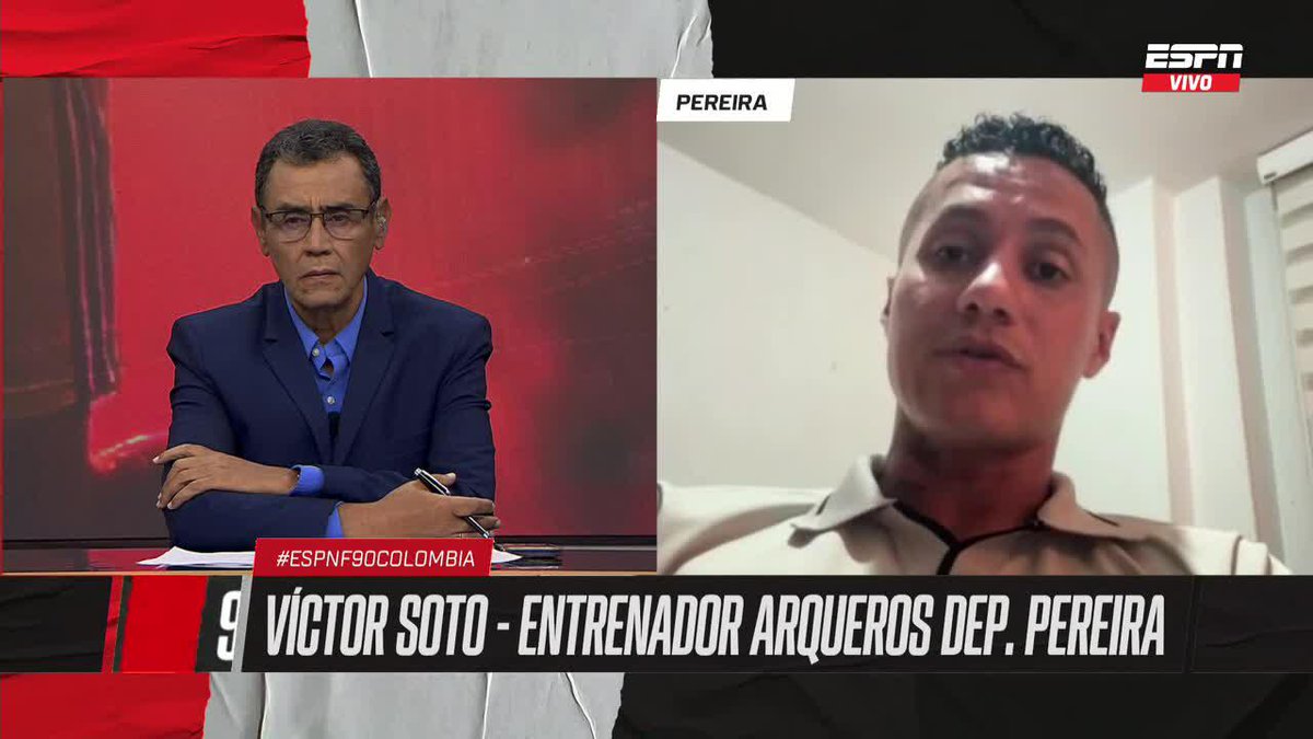 "Un amigo me hizo el favor de recoger a mi esposa y a mis hijos" Víctor Soto, entrenador de arqueros del Deportivo Pereira relata su experiencia llegando a la ciudad luego del terremoto. ▶️ No te pierdas #ESPNF90Colombia en el Plan Premium de #DisneyPlus