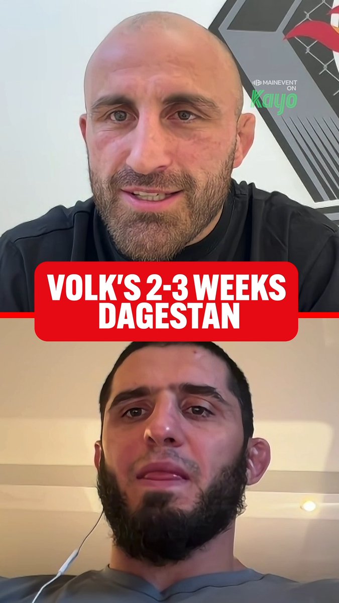Islam Makhachev convinced Alexander Volkanovski to come train in Dagestan for 2-3 weeks 🗣️ Islam: “Don’t say like Demetrious Johnson ‘I have to ask my wife’.” 🗣️ Volk: “I will have to actually ask my wife.” 😭