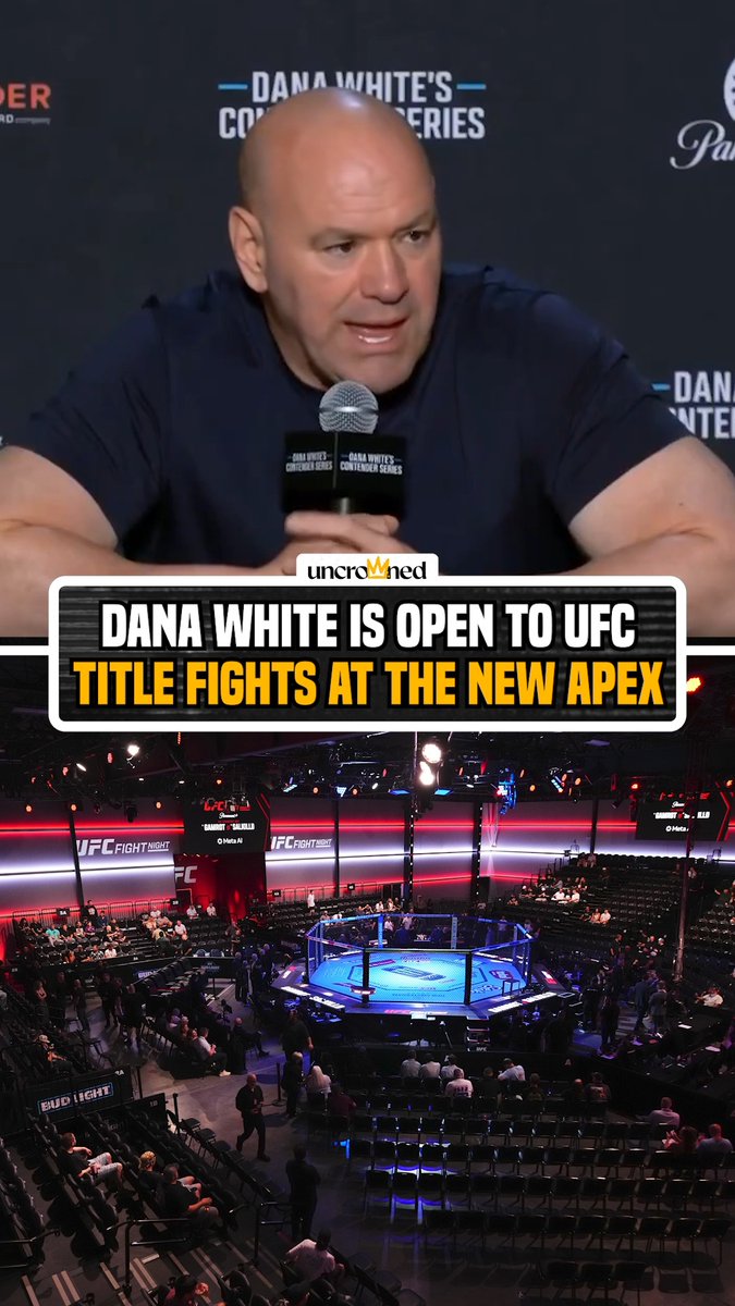 Dana White can see the new Meta Apex being the home of future title fights 🏆