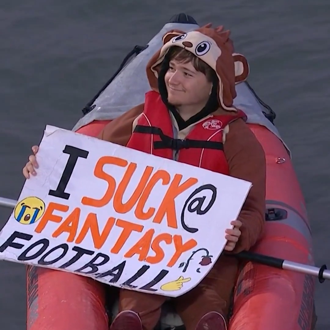 Not too bad of a punishment if you ask me Fantasy Football season is upon us 😅