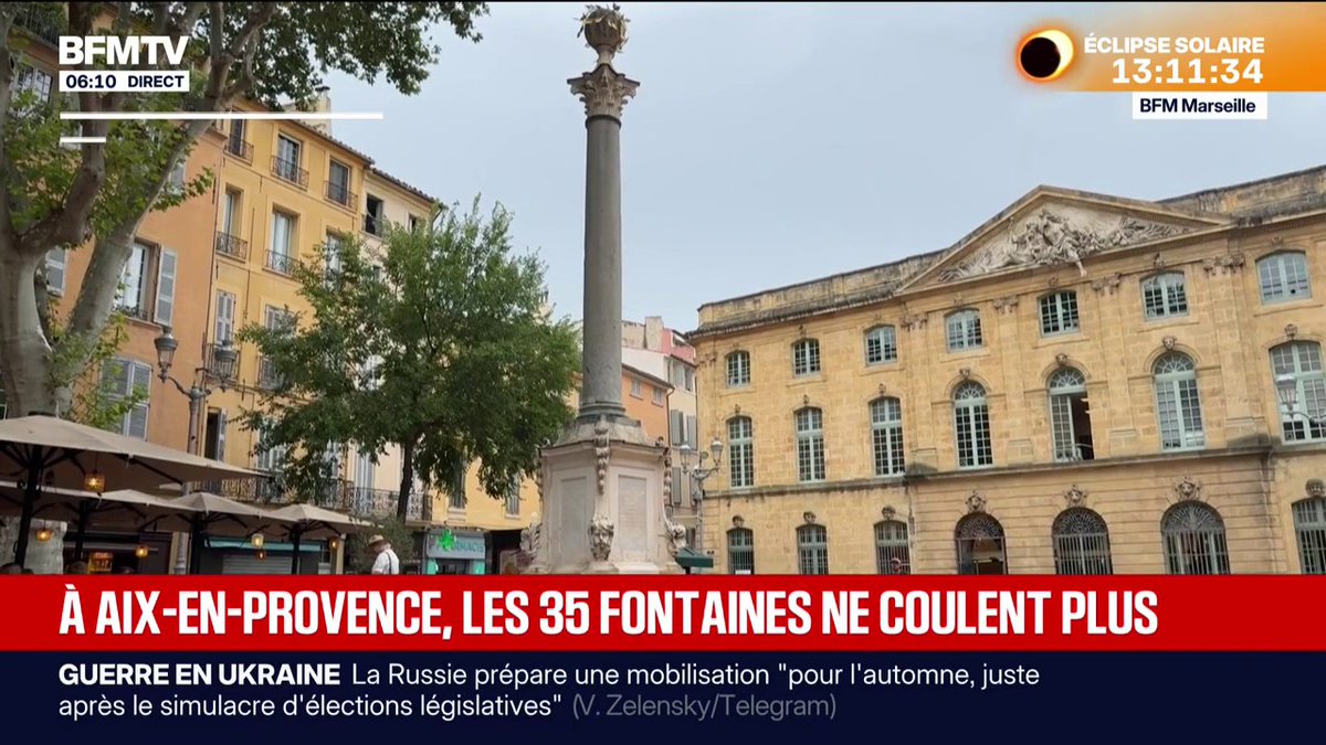 "Aix-en-Provence sans fontaine, ce n'est plus Aix-en-Provence" Pourquoi les 35 fontaines d'Aix-en-Provence ne coulent plus ?