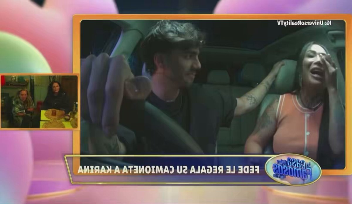 Fede le regala la camioneta a Karina Torres #LaCasaDeLosFamososMéxico