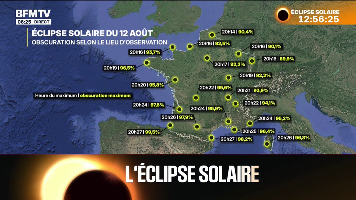 Hendaye, le meilleur endroit de France pour regarder l'éclipse solaire