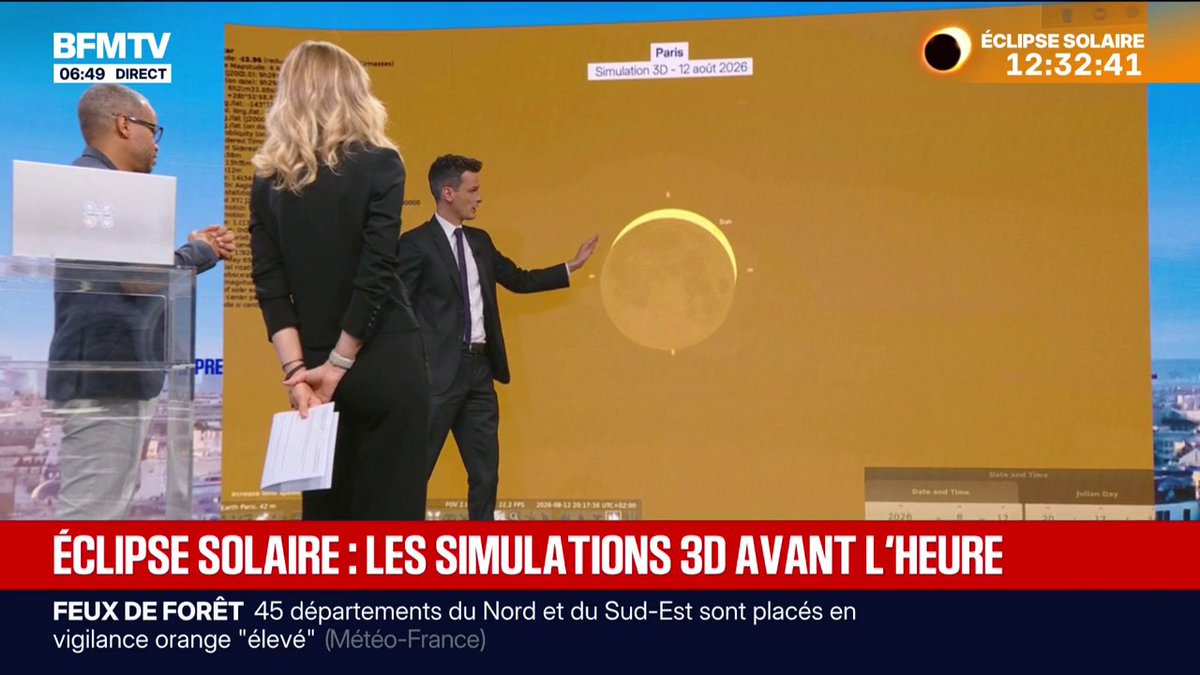 Les images de l'éclipse solaire avant l'heure grâce à des simulations 3D