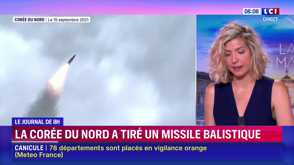 🇰🇵 La Corée du Nord a tiré un missile balistique en direction de la mer du Japon, selon l'armée sud-coréenne. Il s'agit du deuxième en une semaine