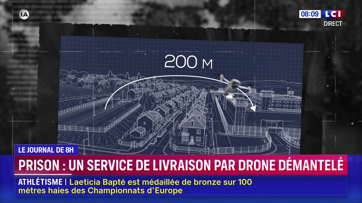 🚔 Plus de 1.800 livraisons en moins de deux mois : un trafic de drogue par drone démantelé à la prison de Villefranche-sur-Saône