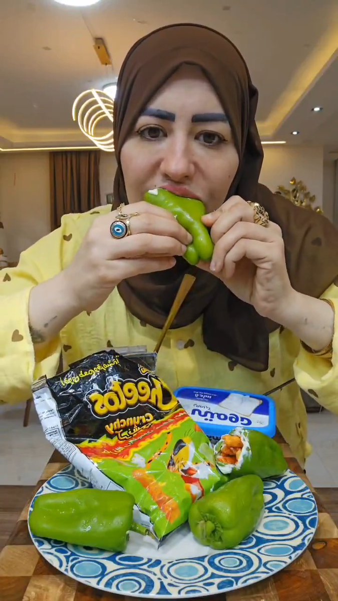 ترند الشيبسي مع الفلفل مع الجبنة 🤯