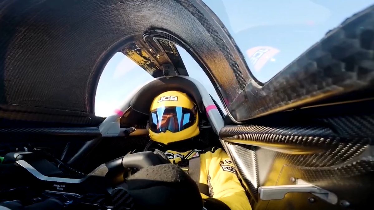Former fighter pilot Andy Green drove a JCB hydrogen-powered Hydromax car setting a world land speed record of 406 mph at the Bonneville Salt Flats in Utah