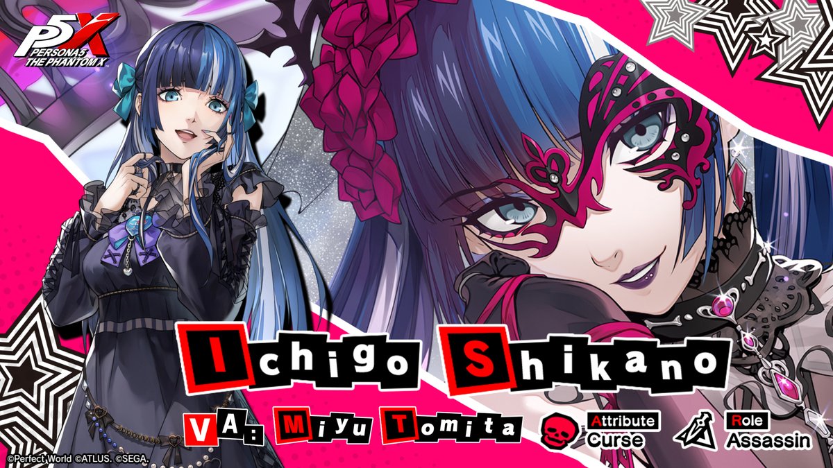 ✧─ Phantom Idol Intro ─✧ Check out the teaser trailer for Ichigo Shikano, the newest Phantom Idol coming soon to P5X! “Berry's the berry cutest kyun!" 🍓 Ichigo Shikano/Code name: Berry (VA: #MiyuTomita) #P5XEN #IchigoShikano