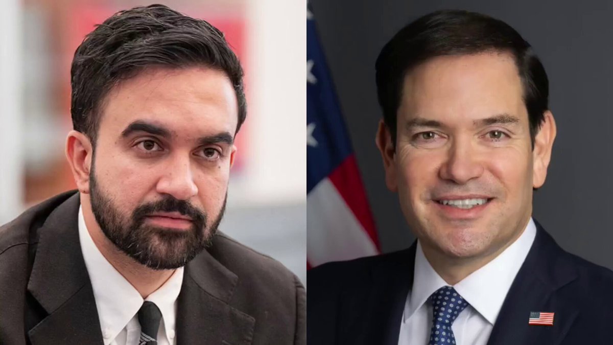 🛑هذا رائع 🔥🔥 🇺🇸❌ ماركو روبيو: "ليس من واجب الولايات المتحدة حماية الكوكب بأكمله إلى الأبد." 🇺🇸❌ زهران ممداني: "حسنًا. إذًا من سمح لك بشن 😱حرب غير شرعية ضد إيران؟" 👏 ممداني يلخصه بجملة واحدة 🔥💥💥🔴🟤🟢