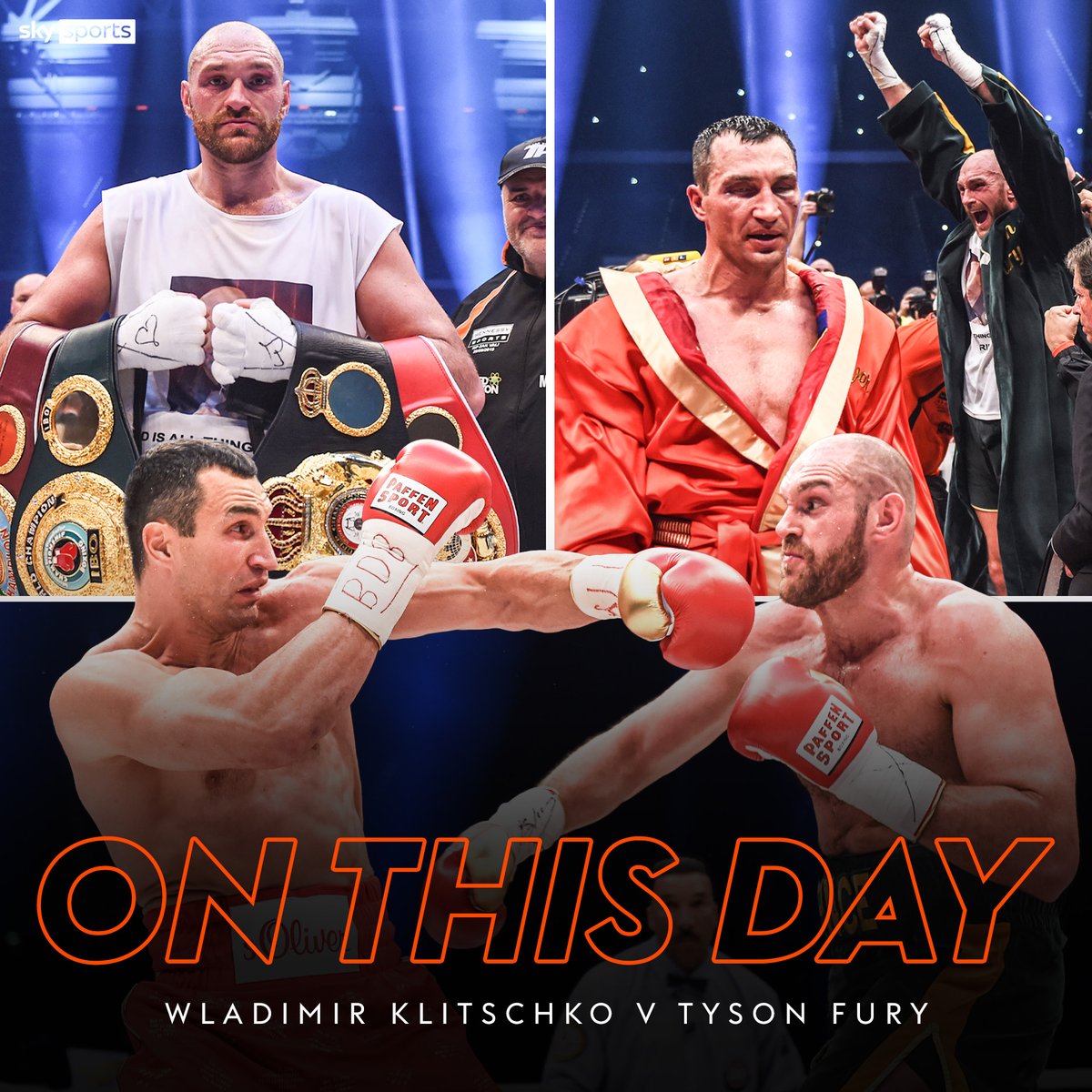 Happy birthday Tyson Fury. A look back as he dethroned Wladimir Klitschko &amp; became Unified Heavyweight World Champion👑