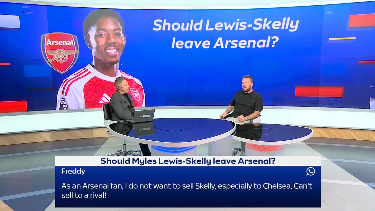 "If they let him go, in a year's time they'll regret that decision" Jamie O'Hara thinks that Arsenal should not let Myles Lewis-Skelly leave this summer ❌