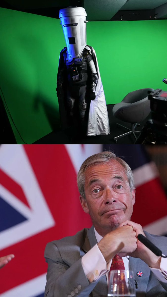 Nigel Farage depicts himself as an outsider taking on the establishment, but now the tables have turned. The leader of anti-immigration party Reform UK is running in an election as the incumbent favorite, and his main opponent is a man dressed as a garbage can.
