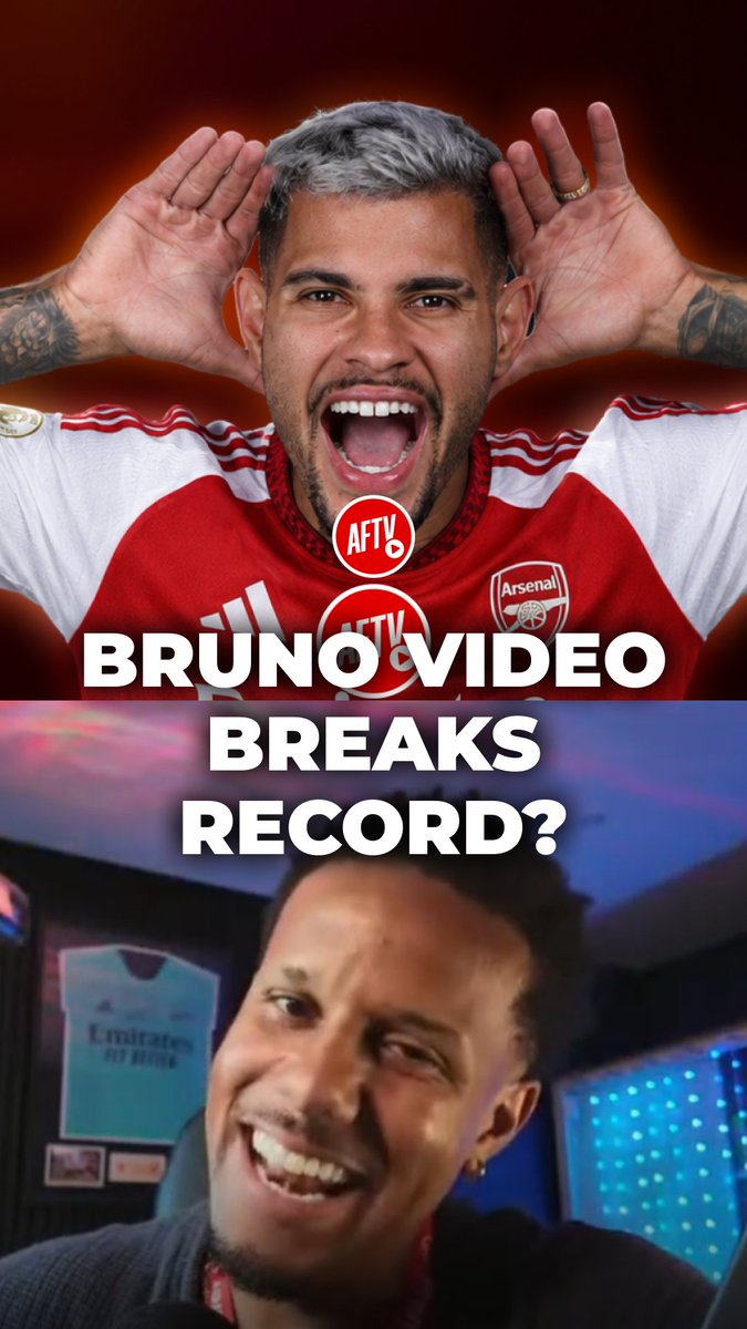 Our Bruno welcome video just DEMOLISHED Arsenal's official one in views, and Cecil wants everyone to know it 🔥 #AFTVLive