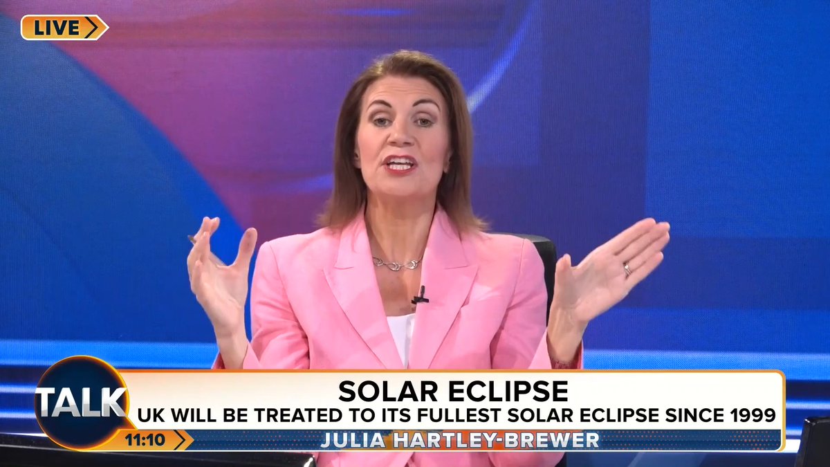 🚨"I'm going to put on the dishwasher, washing machine, kettle, the oven... I'm entitled to put on any SODDING electric gadget I want!" Julia Hartley-Brewer calls on Brits to rebel against energy companies, warning not to use electricity during the solar eclipse. Julia Hartley-Brewer