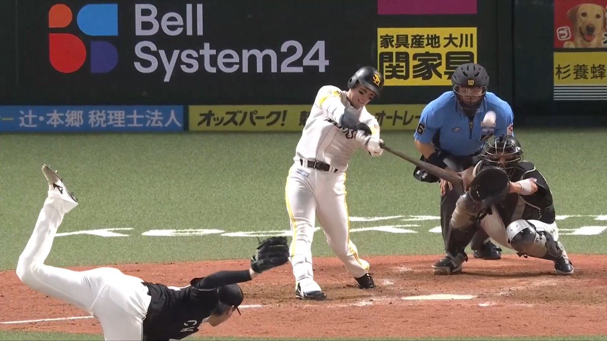 逆方向への一撃！💥🌰 福岡ソフトバンク 栗原陵矢 選手の今シーズン第32号ソロホームランで追加点を挙げる！🌈