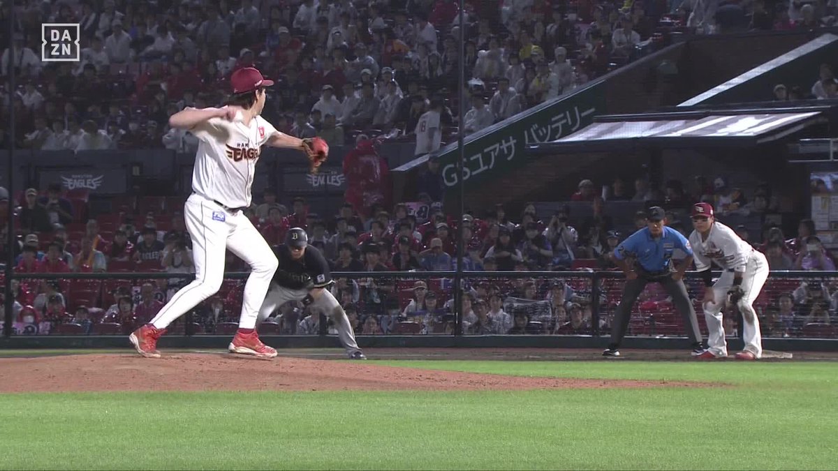 類まれな野球センス 前田健太がこの牽制アウト 自らを助けるマウンド捌き ⚾️楽天×オリックス #RakutenEagles #だったらDAZN