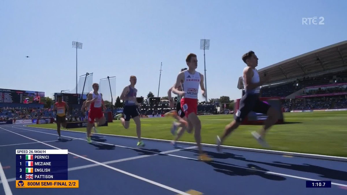 Mark English turns on the style as he cruises to victory in the 800m semi-final, setting a new championship record of 1:43.49. It's a performance that further raises his expectations ahead of the final.