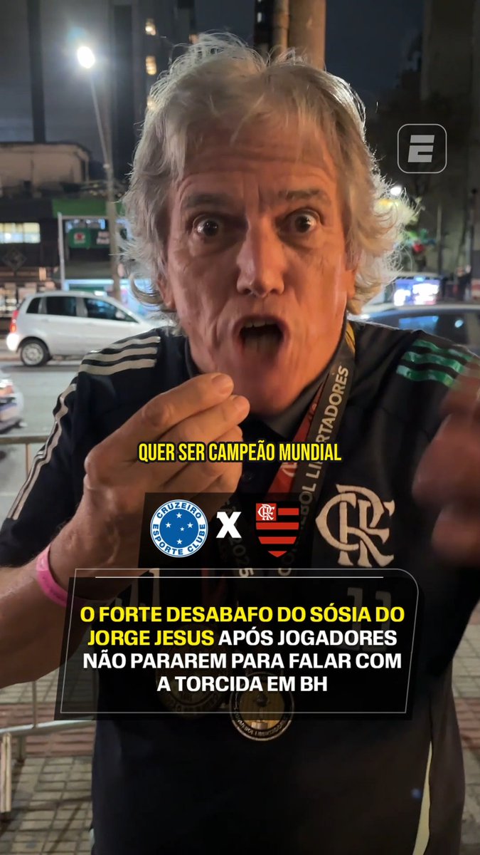 O desabafo do sósia do Jorge Jesus em entrevista à ESPN sobre a chegada da delegação do Flamengo a Belo Horizonte. 🎥 ESPN Brasil | SportsCenter Brasil