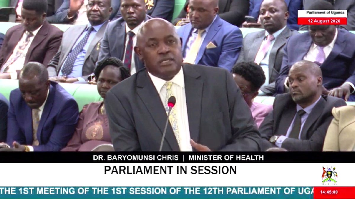 External forces are misleading medical interns to lay down tools- Health Minister DR. CHRIS BARYOMUNSI. #PlenaryUg
