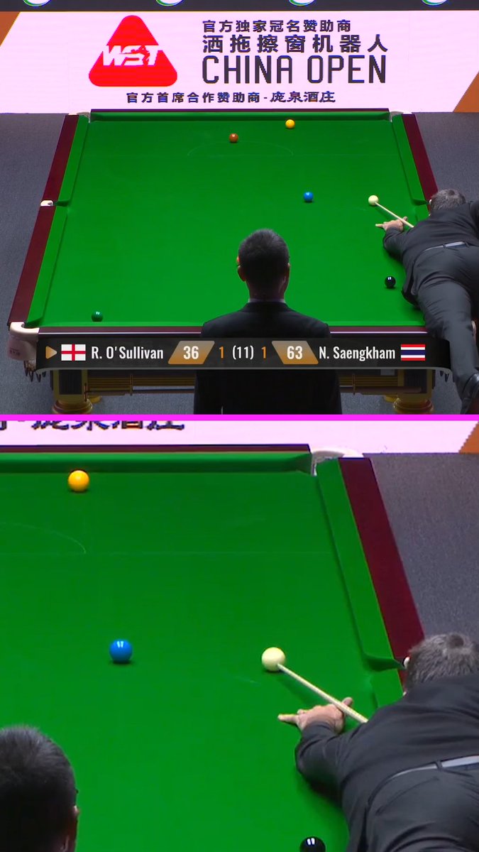 A stunning safety shot from Ronnie O'Sullivan 💫