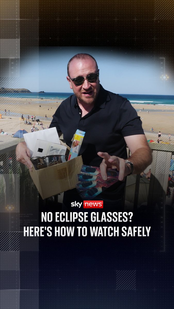 People in the UK have been queuing to buy special glasses to watch the fullest solar eclipse we will get for another 54 years. Here are three ways to watch if you haven't got your hands on any. Looking directly at the sun - even during an eclipse - can permanently burn your retina or cause 'sunburned' eyes. | Dan Whitehead