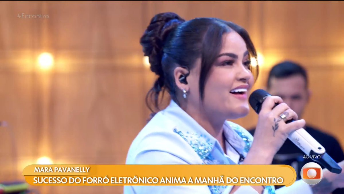 QUARTOU COM MUITO FORRÓ ELETRÔNICOOO 💃🔥 Mara Pavanelly animando nossa manhã no palco do #Encontro 🎶 #TVGlobo