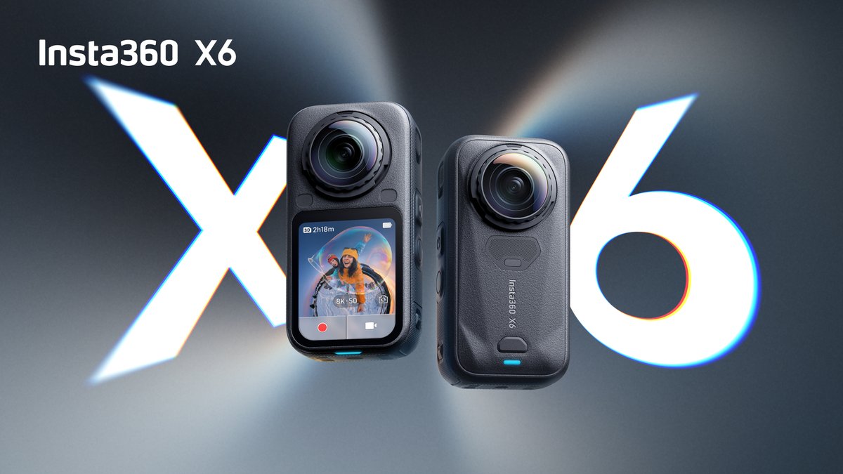 Inspiration in Every Direction. Insta360 X6 is here. A decade of 360 in one pocket-sized camera. 8K50fps 360 with custom Sony dual square sensors 120MP photos Dolby Vision, 10-bit and I-log support Latest AI Zero Editing and built-in AI Director Up to 140 mins at 8K Grab yours today: