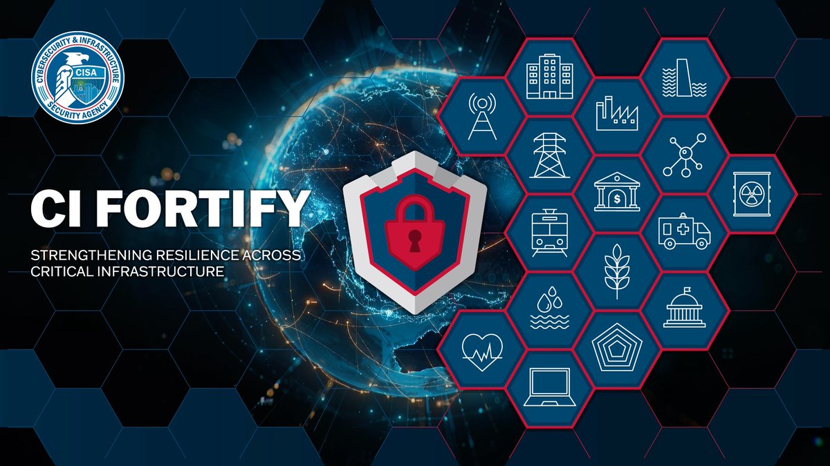 We’re united with international partners in our #CIFortify initiative to help #CriticalInfrastructure orgs prepare to isolate & recover vital systems during crisis & continue delivering the essential services citizens rely on. Read the latest guidance 🔗