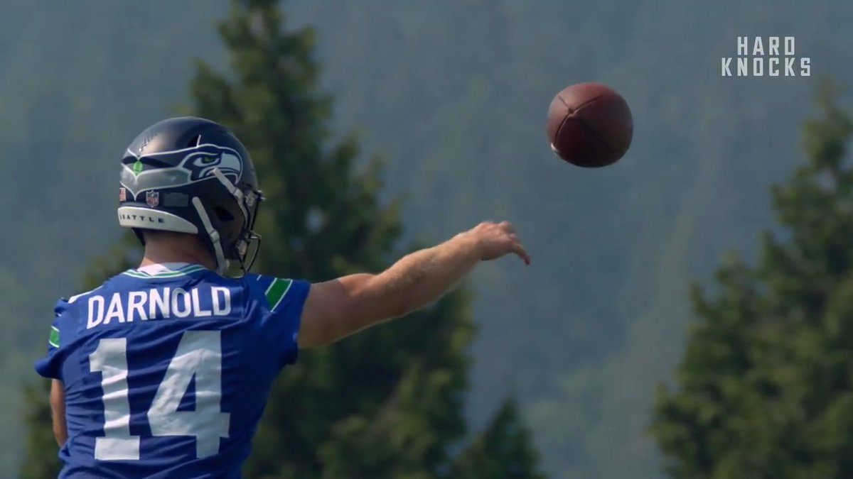 Darnold's league-leading spin rate is made for slow motion 🎶 #HardKnocks streaming now on @HBOMax