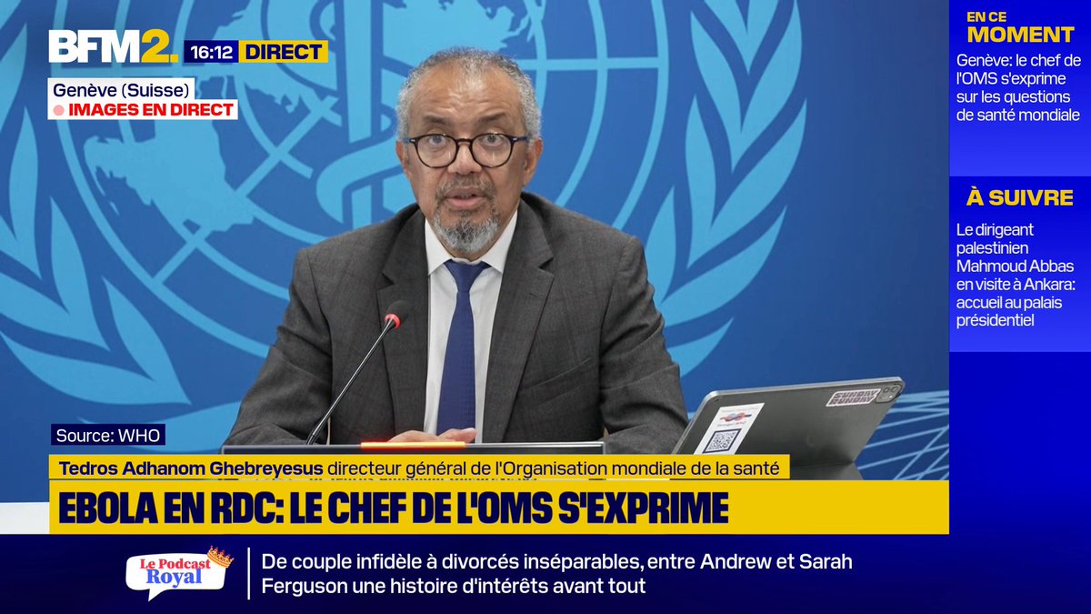 Dr Ghebreyesus, chef de l'OMS, réagit à la nouvelle politique vaccinale des enfants, aux USA: elle "devrait être guidée par un examen rigoureux, indépendant et transparent des meilleures données scientifiques disponibles, et non par l'influence politique" #BFM2