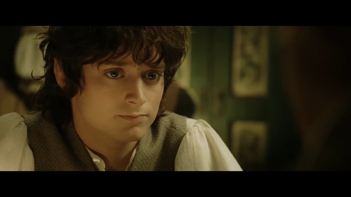 That moment between the four hobbits in the pub is one of my favorite in the whole trilogy and something I wish was in more movies like this. The look says, "Guys, what do we do now? After all we've seen, after all we've experienced, how do we go back to our normal lives?" It's not just on a trauma level, it's how one can expect to go back to a mundane life after such grand adventures. It's something probably every hero should have after his great quest or task is done, just a "Well, it's done. Now what the hell do I do with my life?" It also captures the feeling of displacement. Not just because the other hobbits are completely oblivious to what happened and don't even care, but because of their experiences, the foursome don't fit in anymore. As one review said, "Wow. We have been outside the cave. We can never relate to these people again