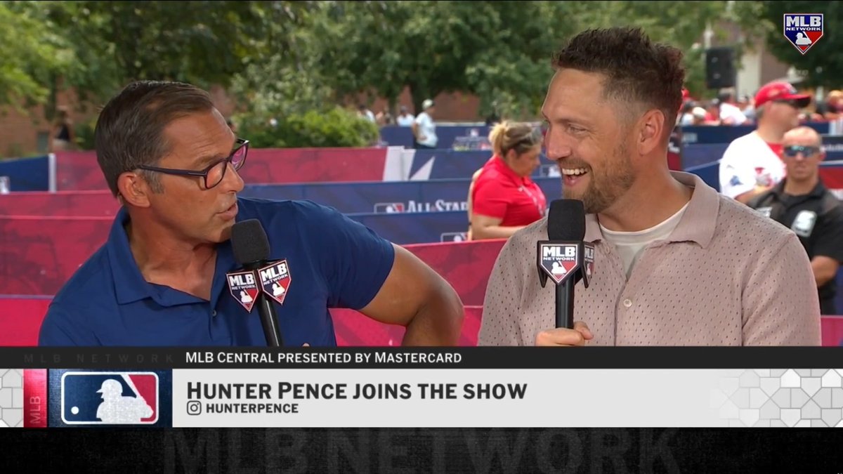 This baseball bloodline runs deep 👀 4x All-Star Hunter Pence talked about his nephew, two-way star Striker Pence during this year's All-Star Week festivities! 📺 Catch Striker in action at the High School All-American Game today at 2pm ET on MLB Network