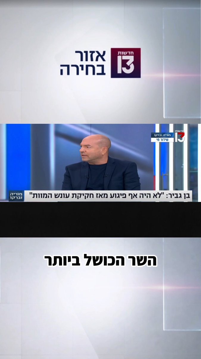 כבר עשינו את הטעות הזאת פעם אחת. לא צריך לתת יותר מדי במה לבן גביר, השר הכושל בתולדות המדינה