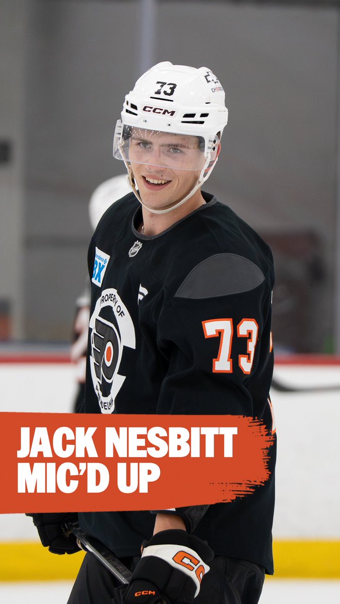 Second Dev Camp for Jack Nesbitt. ✅ The 2025 first-rounder was mic’d up for practice this summer at Flyers Training Center!