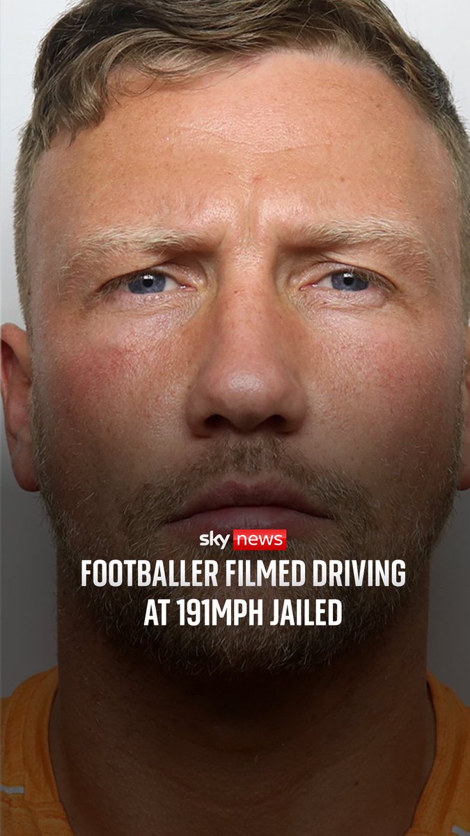 32-year-old semi-pro footballer Connor Charlton, who was filmed driving at 191mph, has been jailed for four years, the Crown Prosecution Service has said. The centre forward, who plays for Nostell Miners Welfare in the Northern Counties East League, was also banned from driving for four years and seven months. 🔗