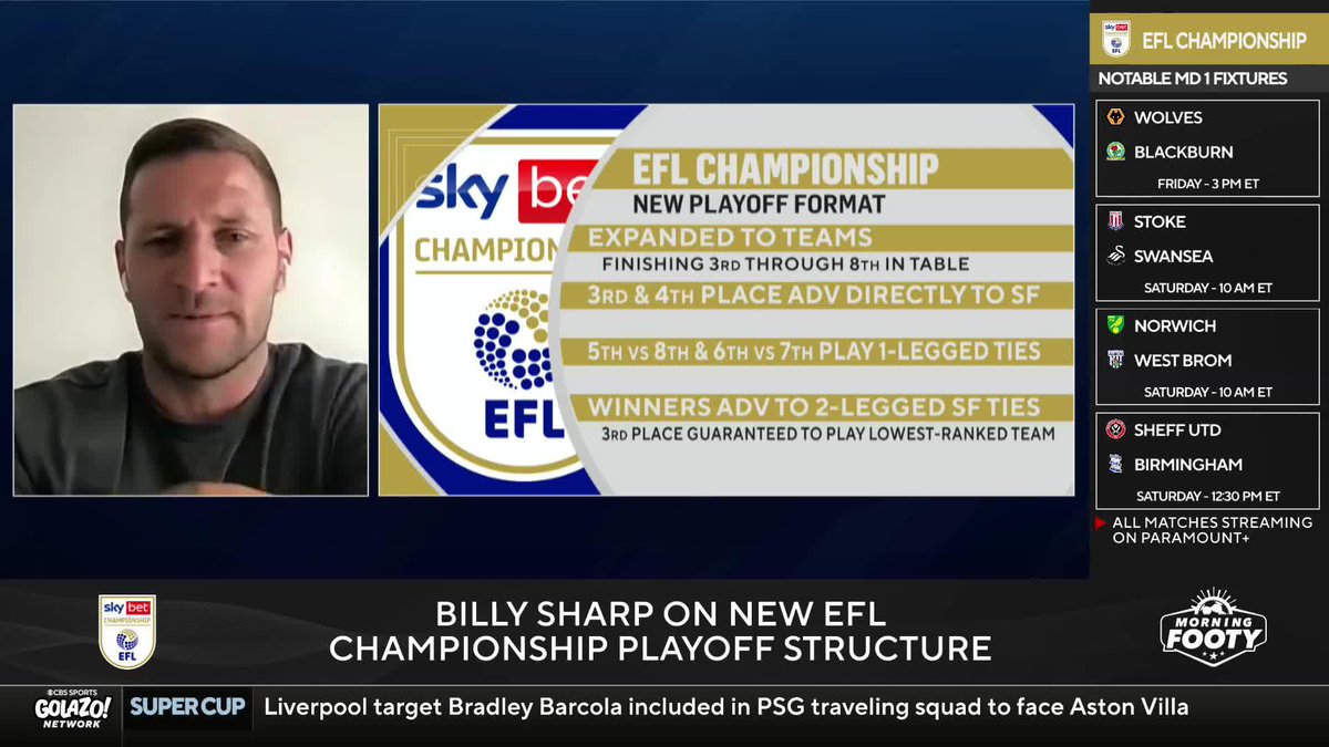 The new EFL Championship playoff format promises more end-of-season drama with the top EIGHT having a chance at promotion to the Premier League 💪 billy sharp joins us to talk this new format and how teams will adjust during the season 👀