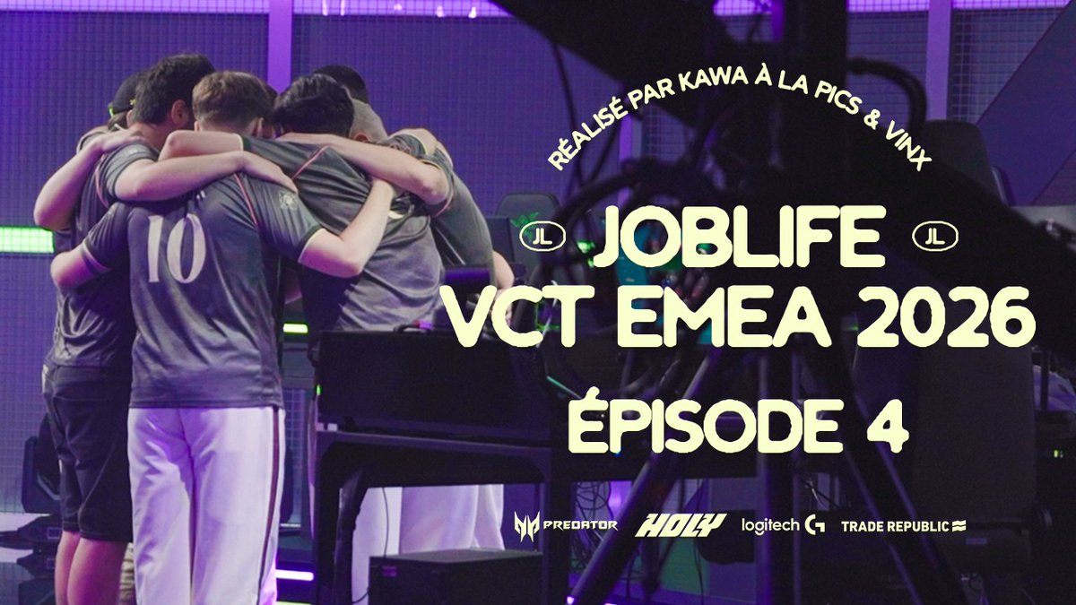 𝐋𝐞 𝐩𝐥𝐮𝐬 𝐢𝐦𝐩𝐨𝐫𝐭𝐚𝐧𝐭 𝐞𝐬𝐭 𝐝𝐞 𝐬𝐞 𝐫𝐞𝐥𝐞𝐯𝐞𝐫 ! Revivez cette journée en VCT du point de vue de l'équipe. JL EN VCT ÉPISODE 4 : C'EST DISPONIBLE 👇 #JOBLIFE
