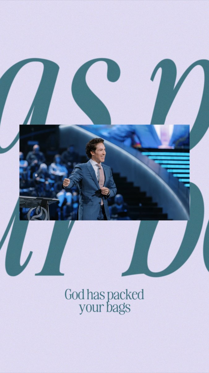 As you keep moving forward, honoring God, you’re going to unpack gifts and talents, favor and opportunity, the right people are going to show up. You’ll never be at a deficit, never be lacking. You have everything you need for the season you’re in. Be inspired by this message from Joel, "Your Bags Are Packed".