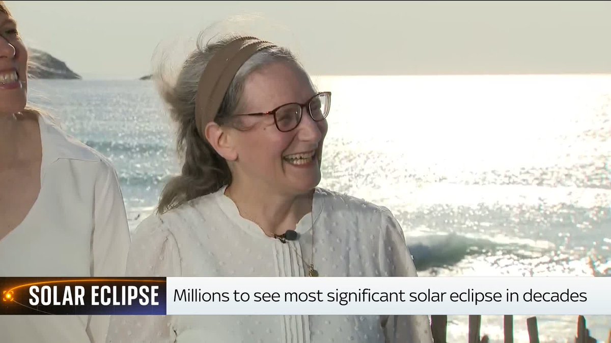 BREAKING: The solar eclipse is underway in Iceland, as local television shows the moon beginning to move in front of the sun. Totality is expected to begin in Reykjavik at 5.48pm local time. Watch live on Sky News: 📺 Sky 501, Virgin 602, Freeview 233