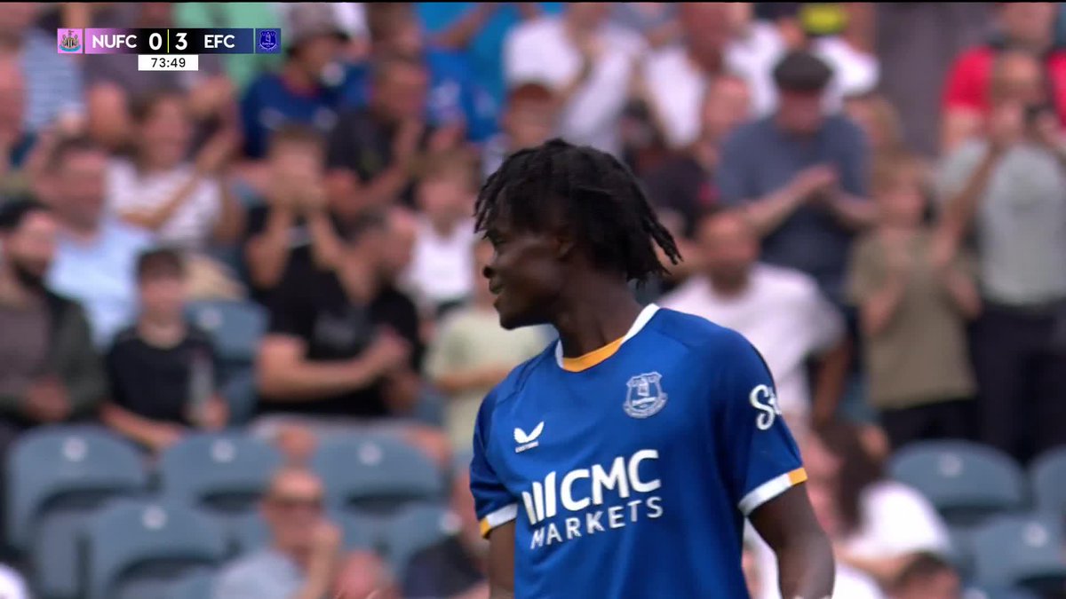 "That's a wonderful goal!" 🔥 Tyrique George with a lovely touch and strike to finish off a brilliant Everton move 🔵