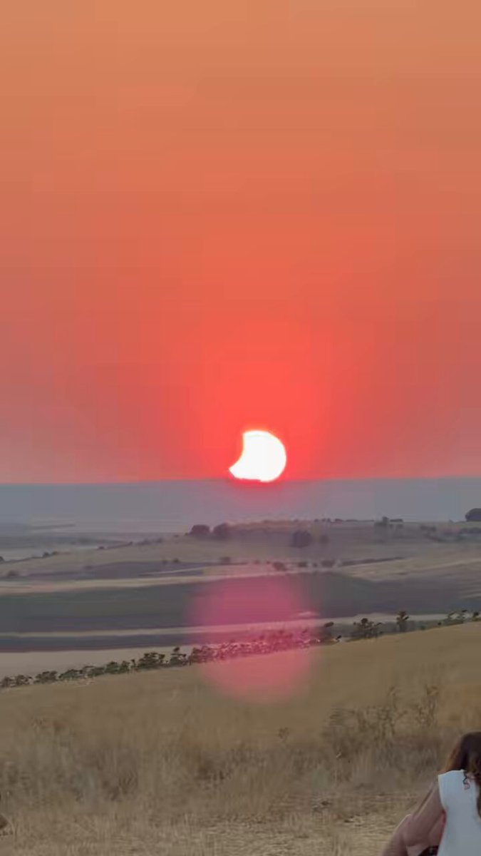 La puesta de sol más única en más de un siglo. #Eclipse #Eclipse2026